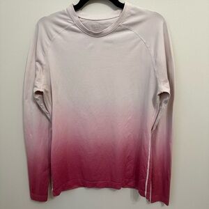 Figs Pink Ombre Salta Underscrub Long Sleeve Tee